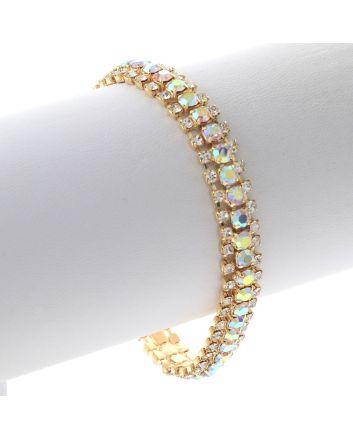 Rhinestone Latch Bracelet