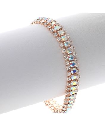 Rhinestone Latch Bracelet