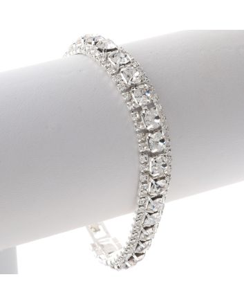 Rhinestone Latch Bracelet 