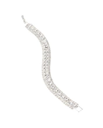Rhinestone Latch Bracelet 