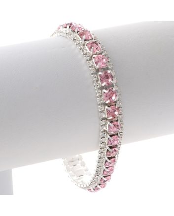 Rhinestone Latch Bracelet