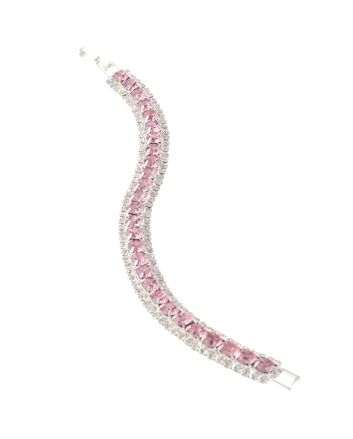 Rhinestone Latch Bracelet