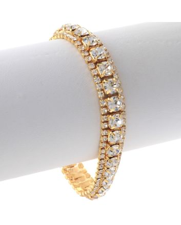 Rhinestone Latch Bracelet