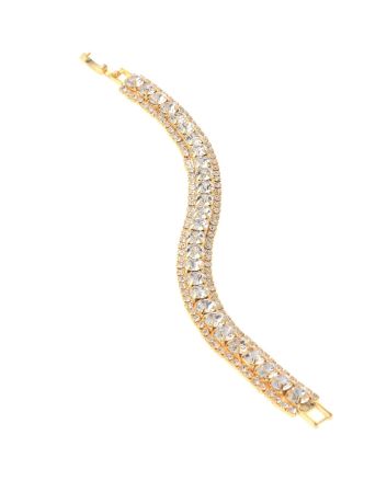 Rhinestone Latch Bracelet