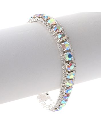 Rhinestone Latch Bracelet