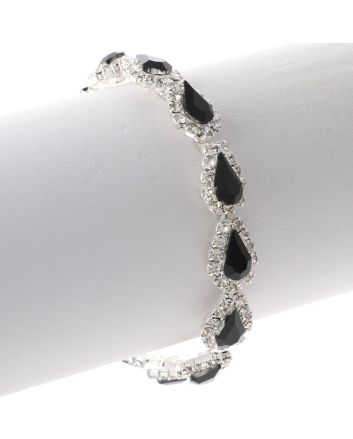 Rhinestone Latch Bracelet