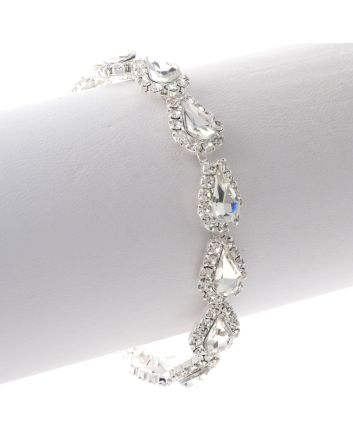 Rhinestone Latch Bracelet