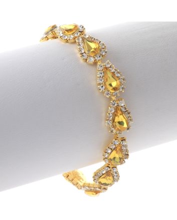 Rhinestone Latch Bracelet