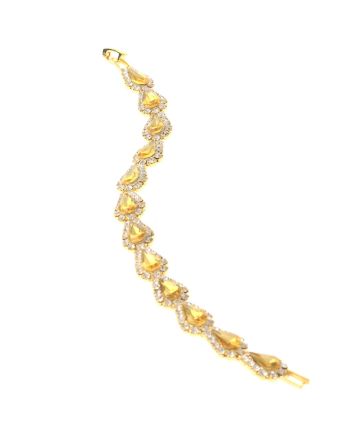 Rhinestone Latch Bracelet
