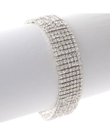 Rhinestone Latch Bracelet