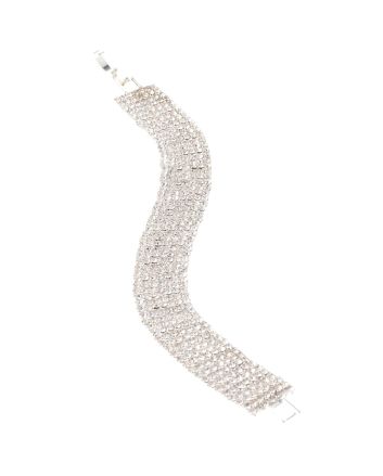 Rhinestone Latch Bracelet