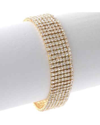 Rhinestone Latch Bracelet