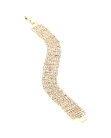 Rhinestone Latch Bracelet