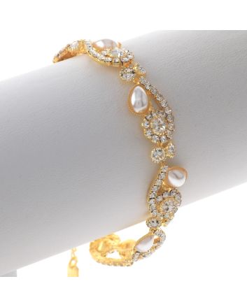 Rhinestone Lobster Bracelet