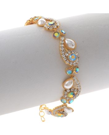 Rhinestone Lobster Bracelet