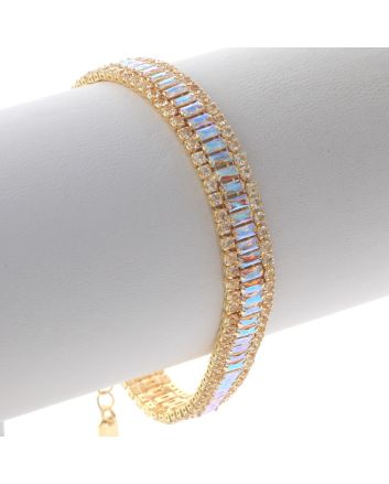 Rhinestone Lobster Bracelet 