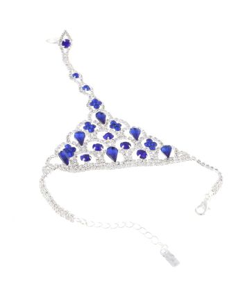 Rhinestone Hand Chain Bracelet 