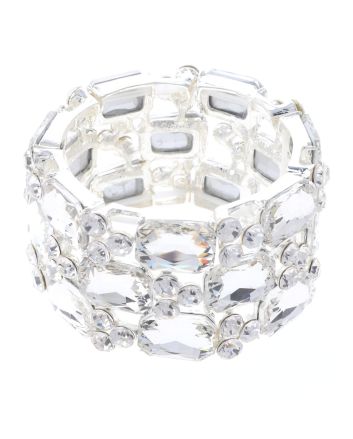 Crystal Rhinestone Stretch Bracelet