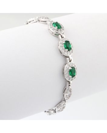 CZ Latch Bracelet