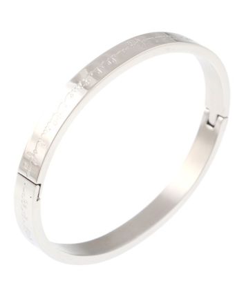 Stainless Steel Fold-Over Bracelet