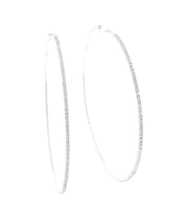 Rhinestone Hoop Earrings