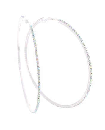 Rhinestone Hoop Earrings