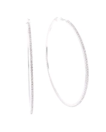 Rhinestone Hoop Earrings