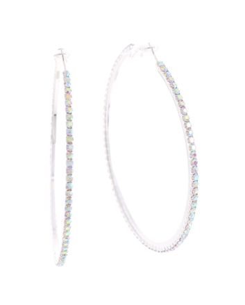 Rhinestone Hoop Earrings