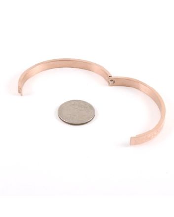 Stainless Steel Fold-Over Bracelet 