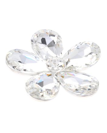 Crystal Flower Brooch