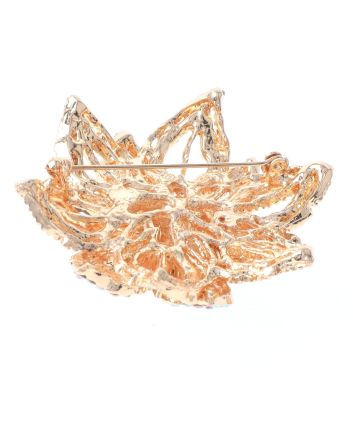 Crystal Flower Brooch