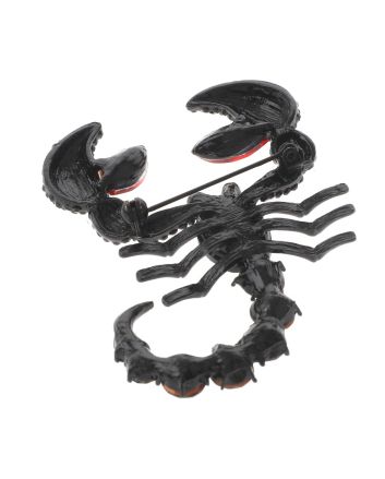 Large Crystal Scorpion Brooch