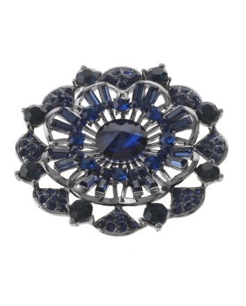 Crystal Flower Brooch
