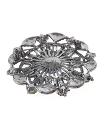 Crystal Flower Brooch