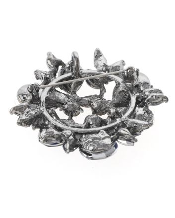 Crystal Flower Brooch