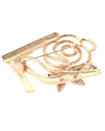 Large Crystal High Heel Shoe Brooch