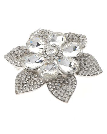 Crystal Flower Brooch