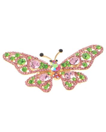 Crystal Butterfly Pin