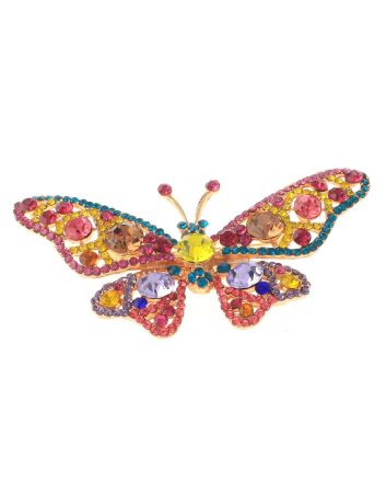 Crystal Butterfly Pin
