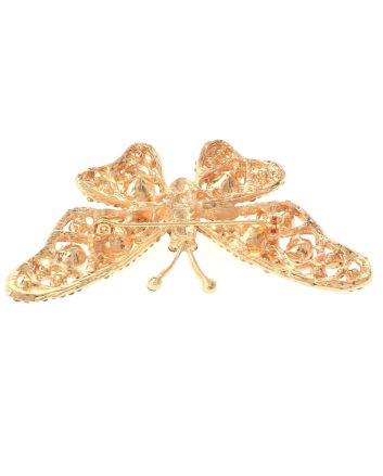Crystal Butterfly Pin