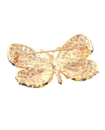 Rhinestone Butterfly Brooch  