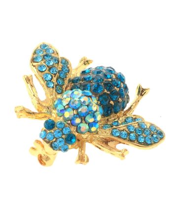 Crystal Bee Brooch
