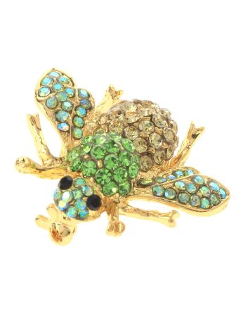 Crystal Bee Brooch