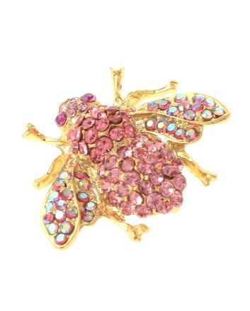 Crystal Bee Brooch