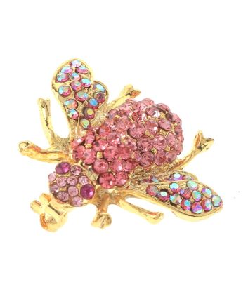Crystal Bee Brooch