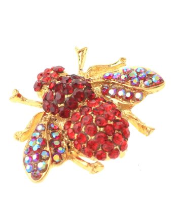 Crystal Bee Brooch  