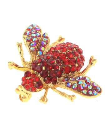 Crystal Bee Brooch