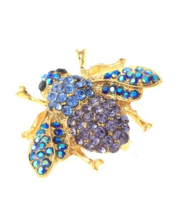 Crystal Bee Brooch