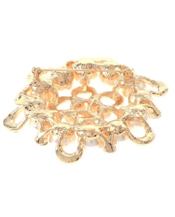 Crystal Flower Brooch  