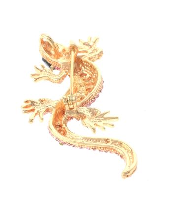 Crystal Lizzard Brooch  